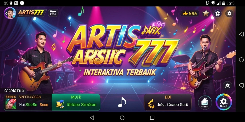 Tampilan utama ARTIS777 menunjukkan gameplay interaktif yang memukau.