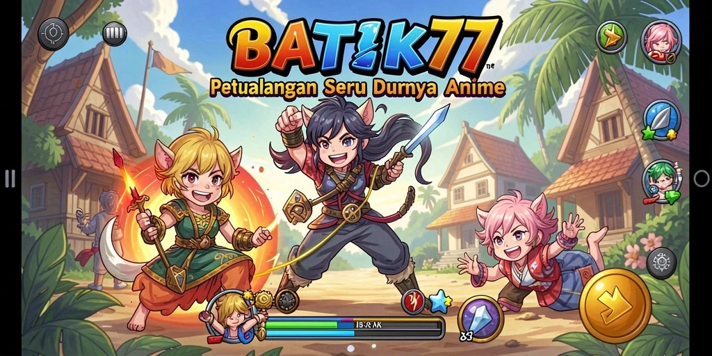 Screenshot menampilkan aksi gameplay seru dalam dunia BATIK77.