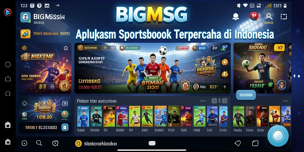 Tampilan gameplay Sportsbook yang menarik di BIGMSG.