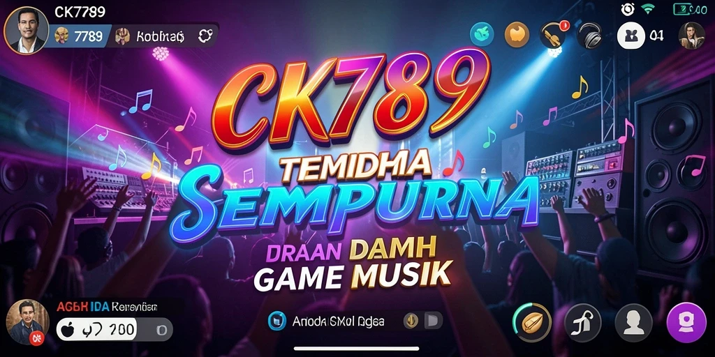 Screenshot gameplay CK789 menampilkan aksi seru dan interaksi musik.