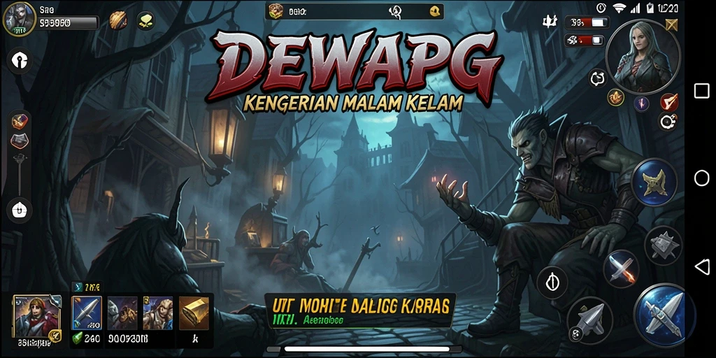 Tampilan gameplay menakutkan dalam DEWAPG saat makhluk bergerak mendekat.