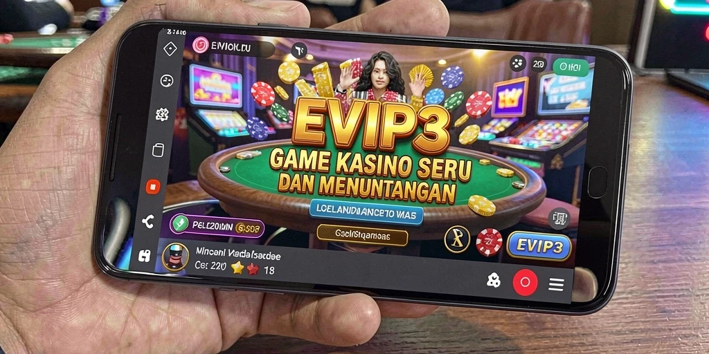 Gameplay seru dan interaktif dalam EVIP3 Kasino.