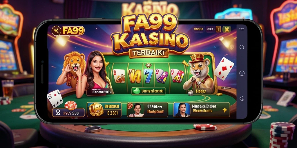 Screenshot utama FA99 menunjukkan gameplay seru permainan Kasino.