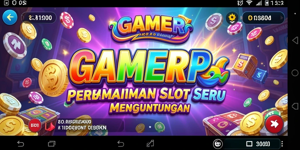 Tampilan permainan Slot yang memukau dalam GAMERP.