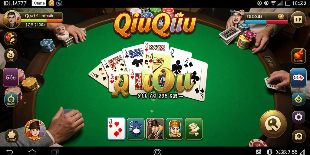 Tampilan gameplay seru dalam IDA777, permainan QiuQiu yang mendebarkan.