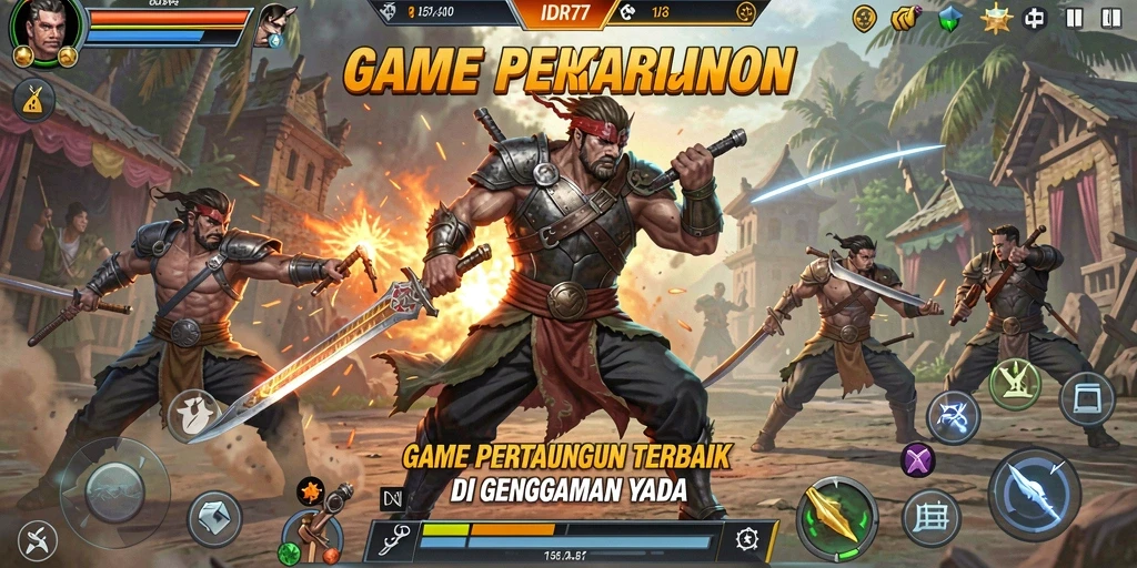 Tampilan gameplay IDR77 yang mendebarkan dan penuh aksi.