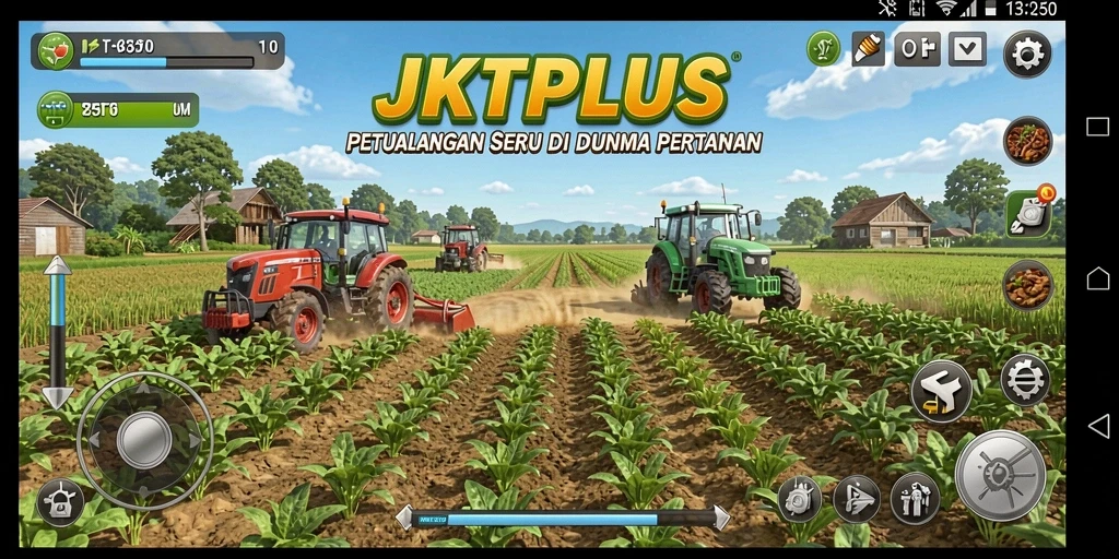 Tampilan gameplay seru dalam pengalaman bertani di JKTPLUS.