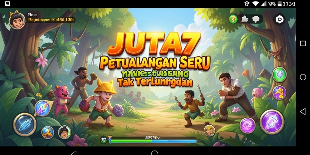 Gameplay menawan JUTA7 dalam dunia petualangan yang menantang.