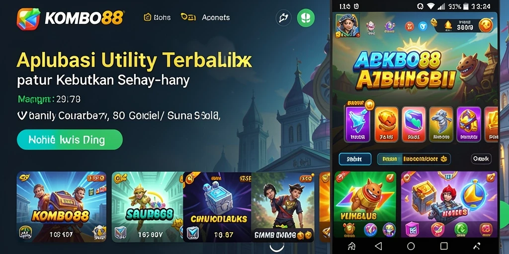 Tampilan antarmuka KOMBO88 yang menarik dan intuitif di layar utama.