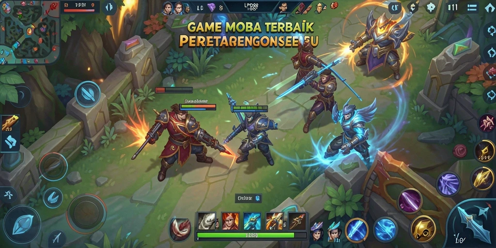 Tampilan gameplay <strong>LPO88</strong> yang intens dan penuh aksi di arena MOBA.
