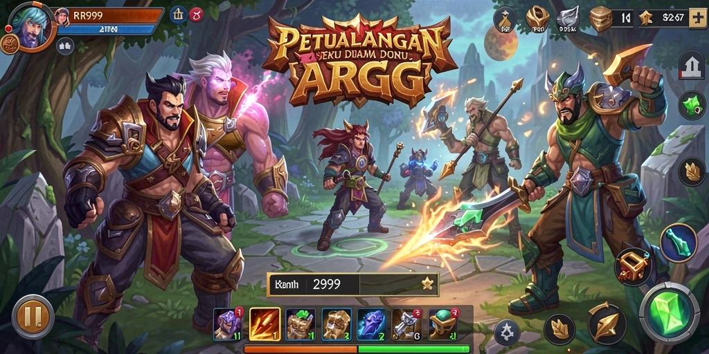 Tampilan gameplay menarik dari game RR999 yang penuh petualangan.