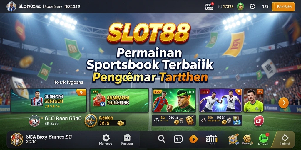 Tangkapan layar utama SLOT88 menampilkan gameplay taruhan olahraga yang menarik.