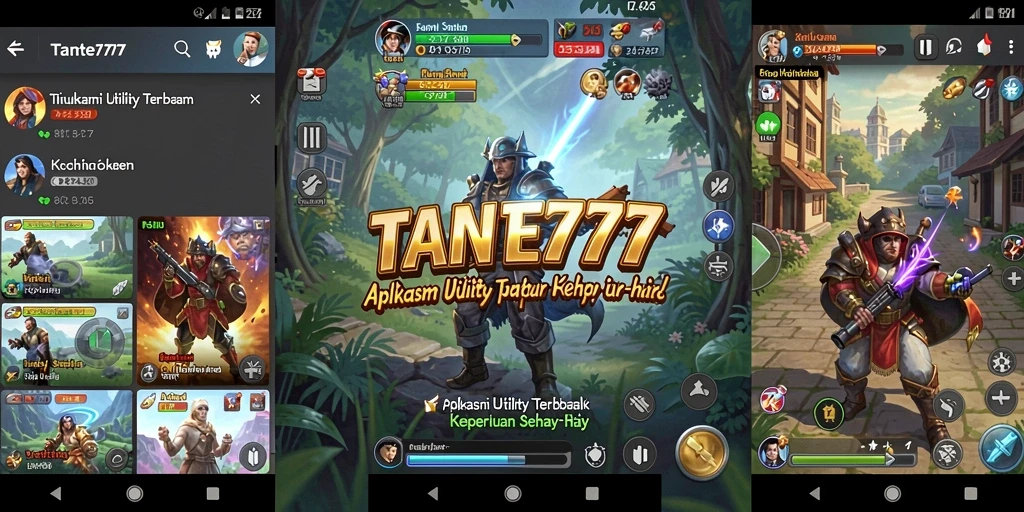 Screenshot TANTE777 menampilkan antarmuka yang sederhana dan fungsional.